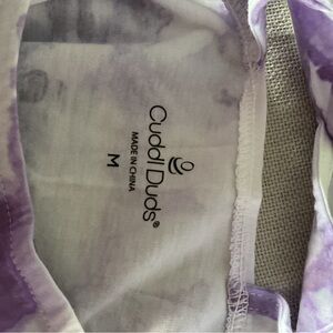 NWOT- Purple and white cotton dress